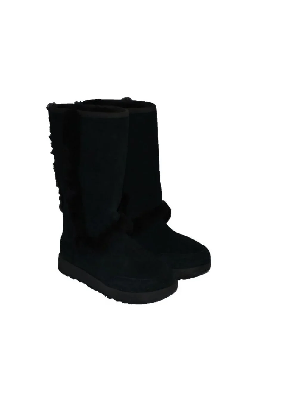 New Ugg Sundance Genuine Shearling Waterproof Boot Black 6 US 1017511 DD36